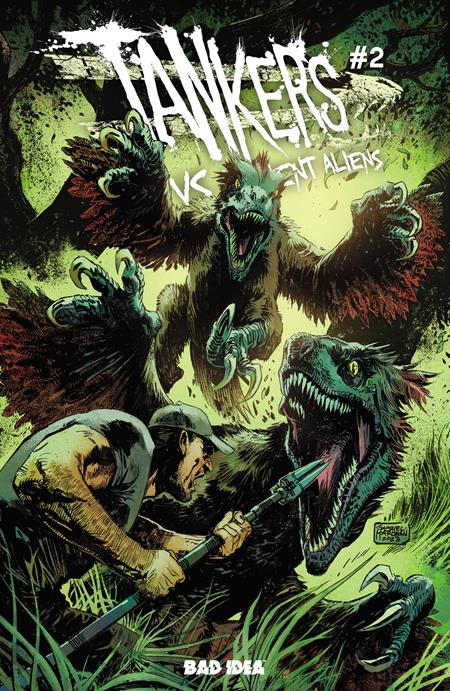 TANKERS VS ANCIENT ALIENS #2 (OF 4) COVER A GABRIEL HARDMAN