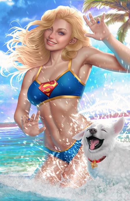 SUPERGIRL #15 COVER E ARIEL DIAZ SWIMSUIT CARD STOCK VARIANT (THE REIGN OF THE SUPERBOYS)