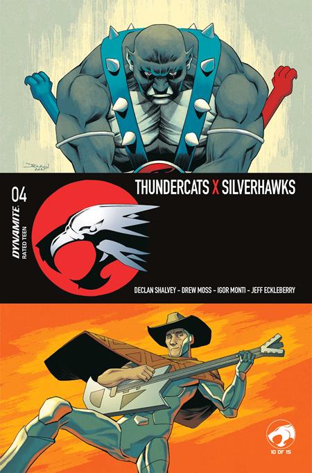 THUNDERCATS X SILVERHAWKS #4 COVER A DECLAN SHALVEY VARIANT