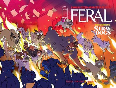 FERAL #25 COVER A TONY FLEECS & TRISH FORSTNER WRAPAROUND