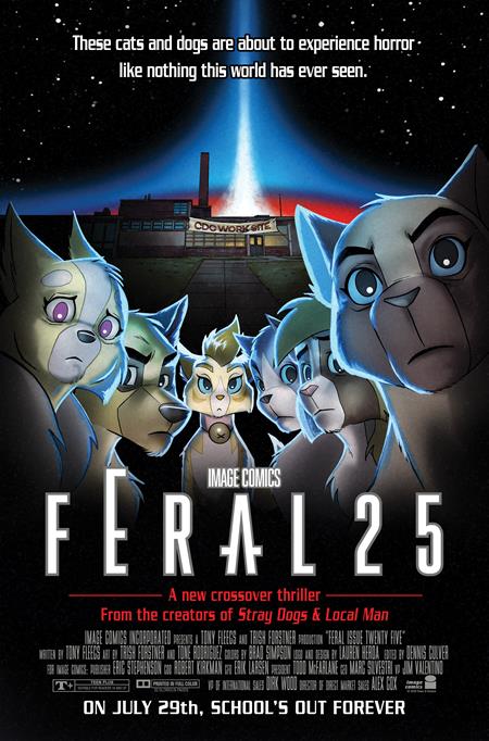 FERAL #25 COVER B TONE RODRIGUEZ & ALLEN PASSALAQUA FACULTY HOMAGE VARIANT