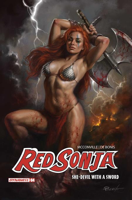 RED SONJA SHE DEVIL WITH A SWORD #4 COVER B LUCIO PARRILLO VARIANT