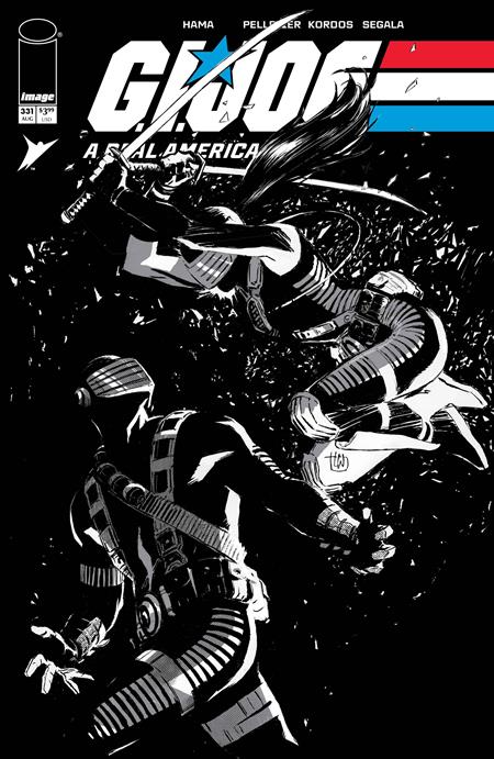 GI JOE A REAL AMERICAN HERO #331 COVER B LEE WEEKS B&W VARIANT