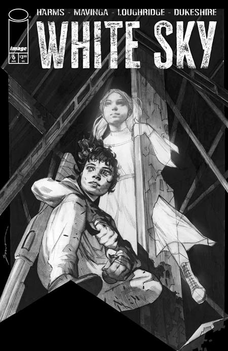 WHITE SKY #6 COVER D ELIZA IVANOVA B&W VARIANT (MR)