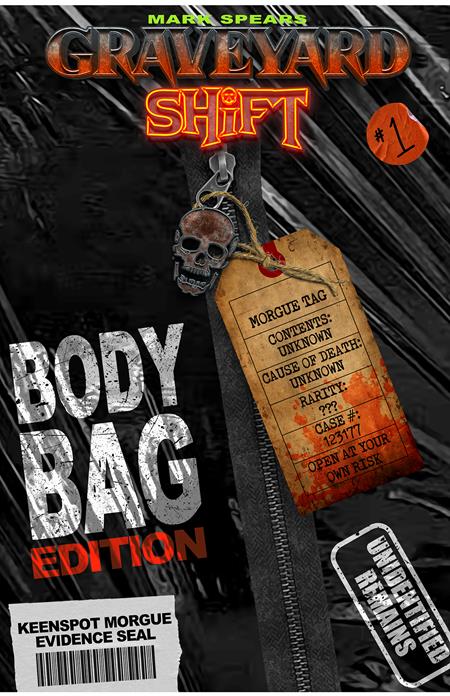 MARK SPEARS GRAVEYARD SHIFT #1 COVER D MARK SPEARS BODY BAG EDITION BLIND BAG WITH BONUS TRADING CARD VARIANT