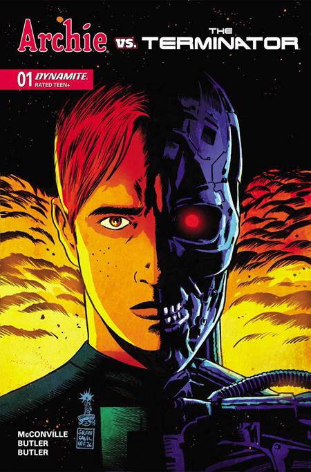 ARCHIE VS THE TERMINATOR #1 COVER A FRANCESCO FRANCAVILLA