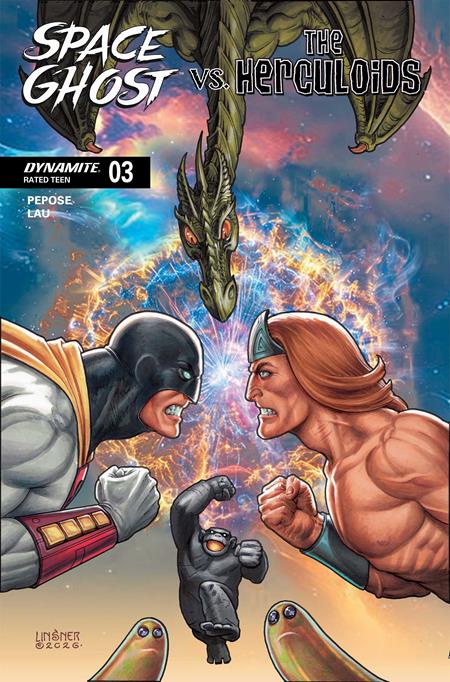 SPACE GHOST VS THE HERCULOIDS #3 COVER C JOSEPH MICHAEL LINSNER VARIANT