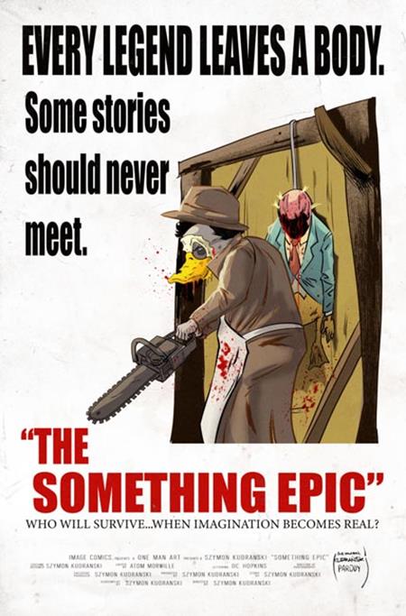 SOMETHING EPIC #17 COVER B SZYMON KUDRANSKI TEXAS CHAINSAW MASSACRE HOMAGE VARIANT