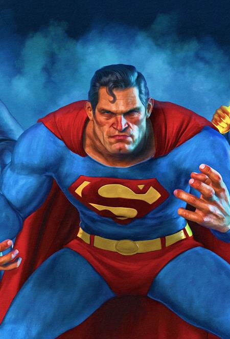 JUSTICE LEAGUE UNLIMITED #26 COVER C MARK SPEARS 3-PART CONNECTING SUPERMAN CARD STOCK VARIANT