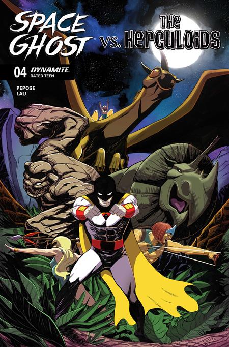 SPACE GHOST VS THE HERCULOIDS #4 COVER B DREW MOSS VARIANT