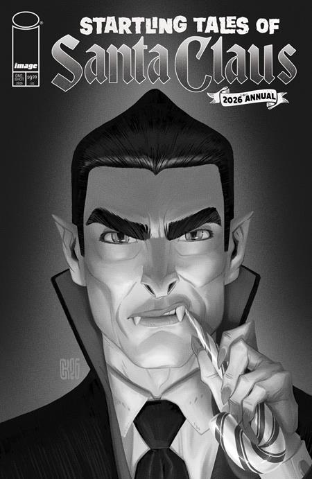 STARTLING TALES OF SANTA CLAUS 2026 ANNUAL COVER D SEAKAE B&W VARIANT