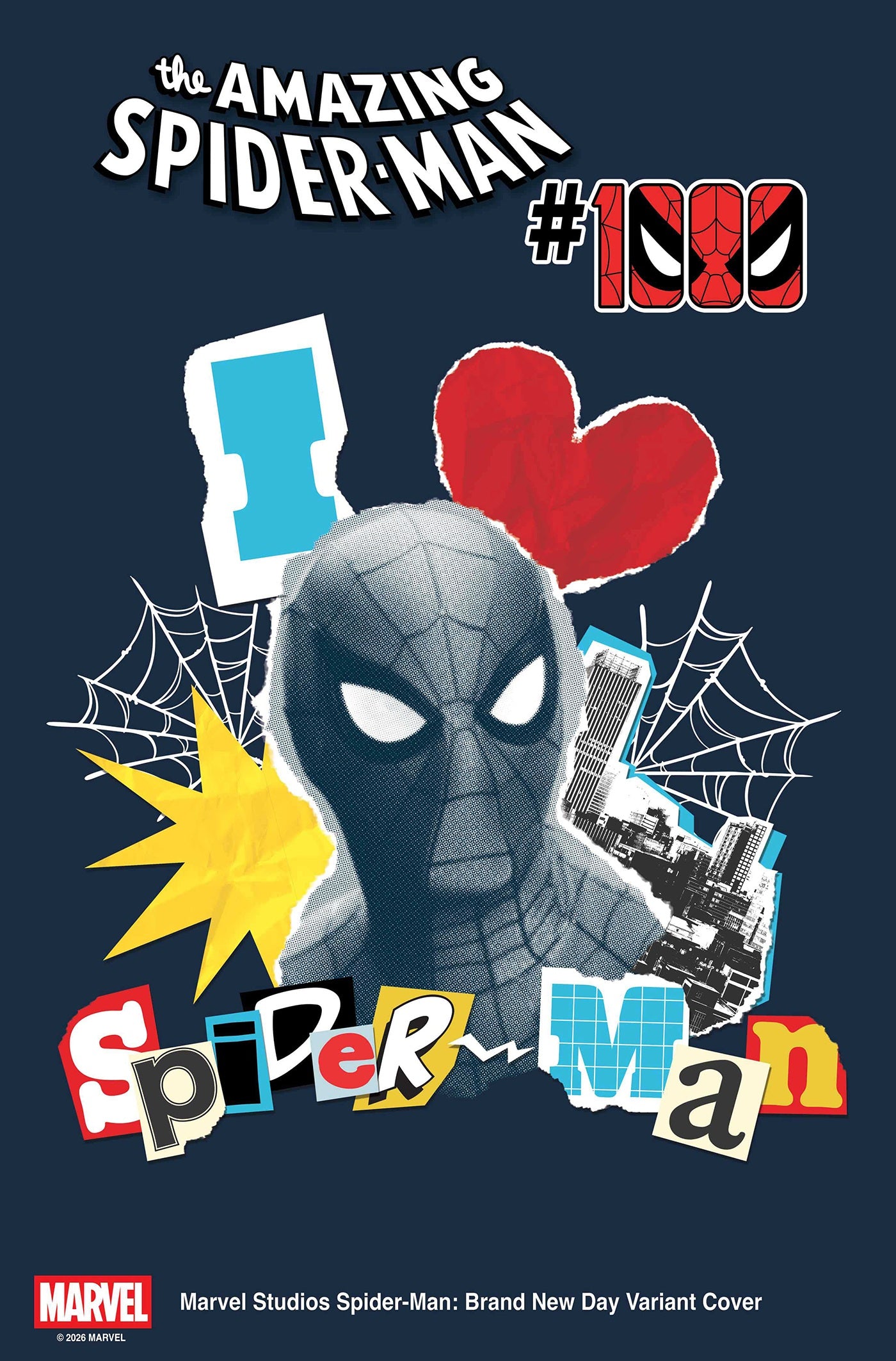 THE AMAZING SPIDER-MAN AMAZING SPIDER-MAN #1000 MARVEL STUDIOS SPIDER-MAN: BRAND NEW DAY VARIANT
