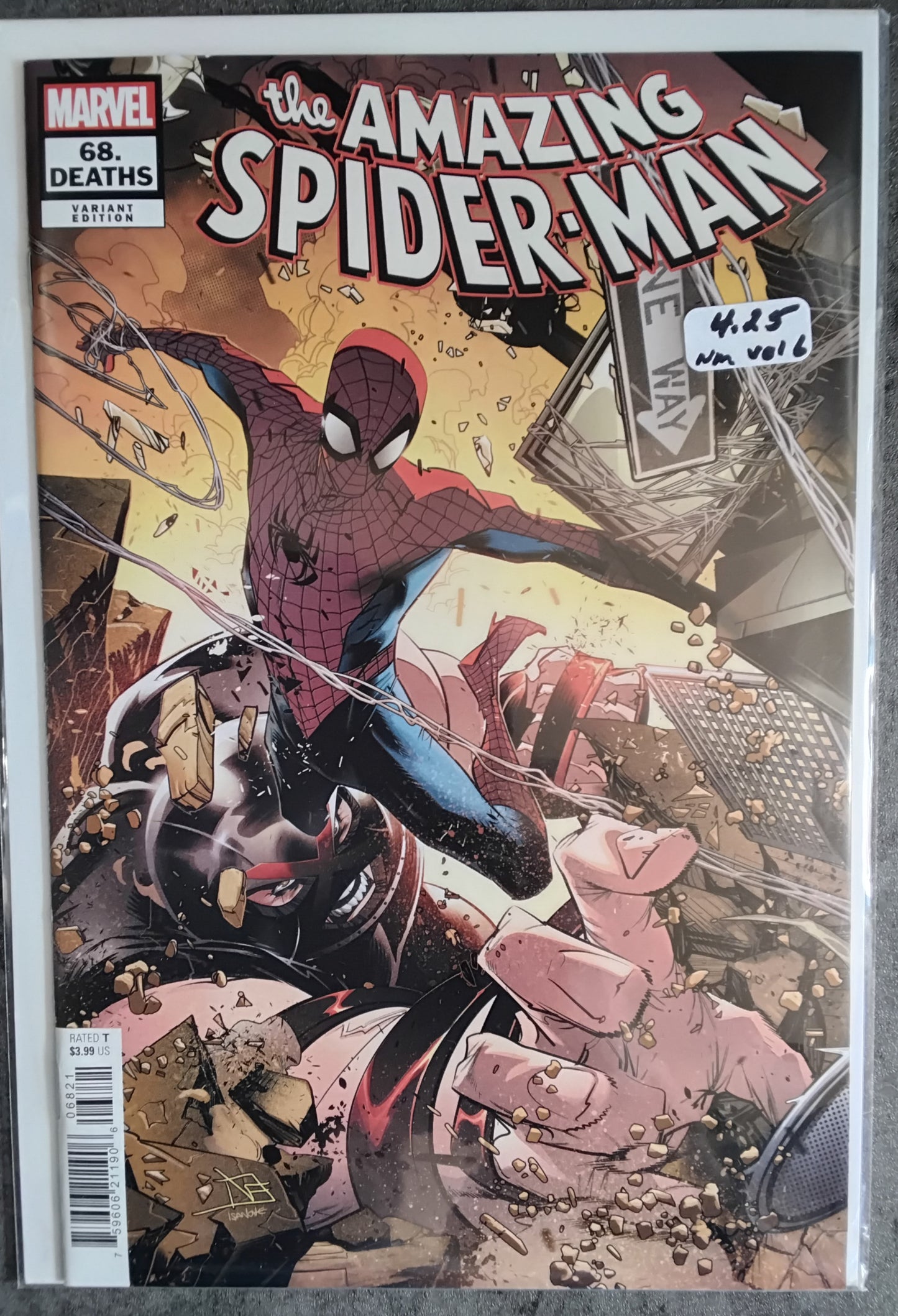 Amazing Spider-Man Vol 6 #68.Deaths Federico Vincentini Variant Cover