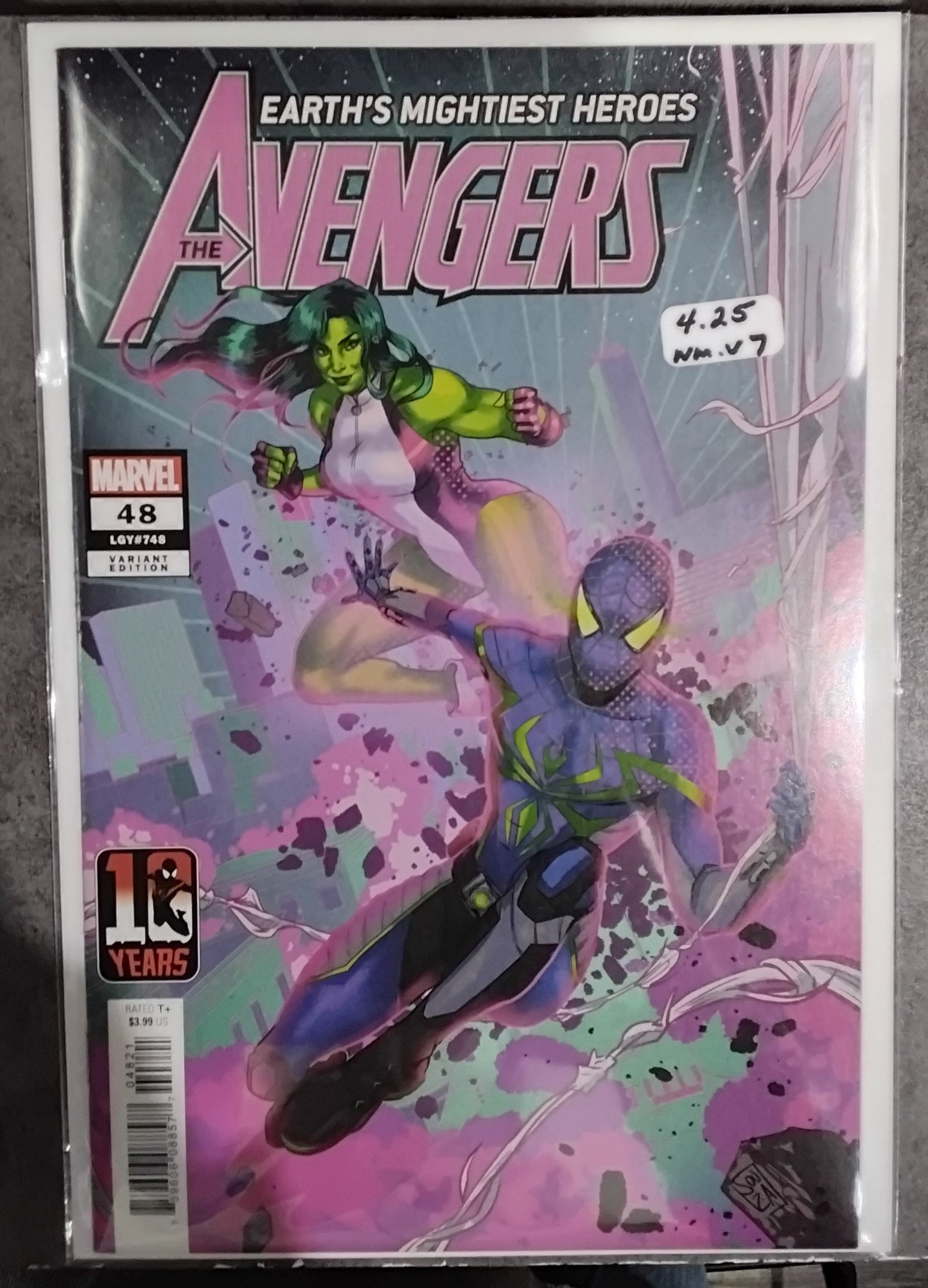 Avengers Vol. 7 #48 Ernanda Souza Miles Morales 10th Anniversary Variant Cover