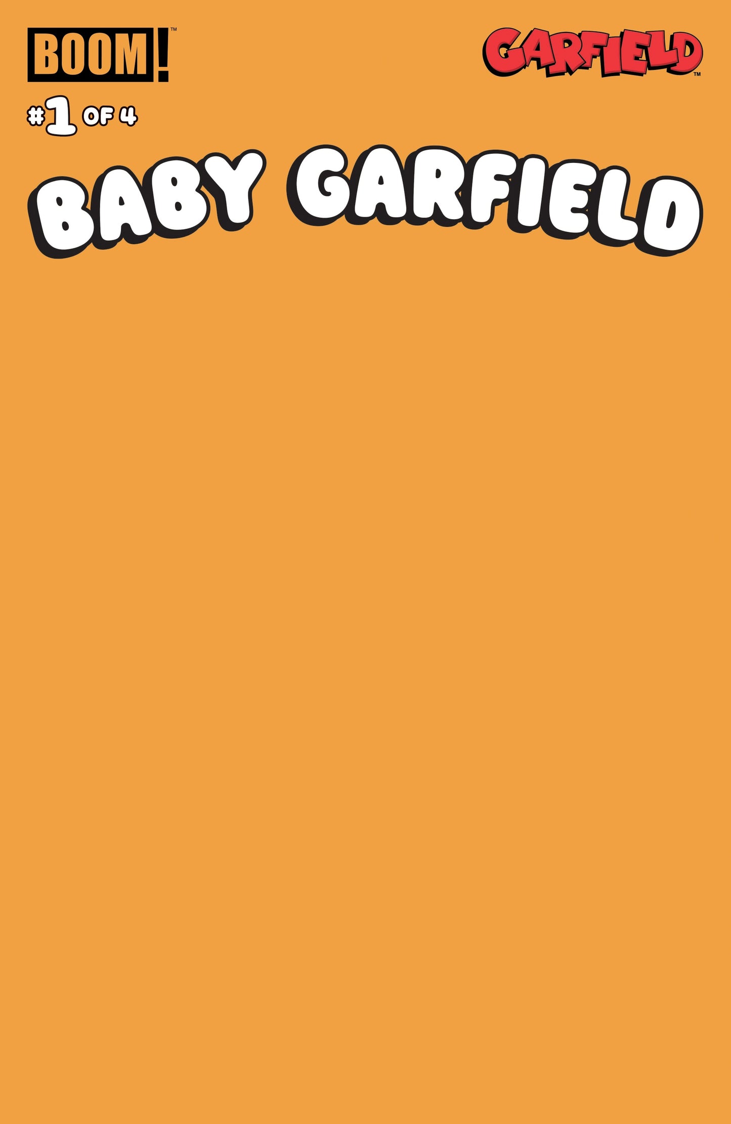 Baby Garfield #1 Orange Blank Variant Cover