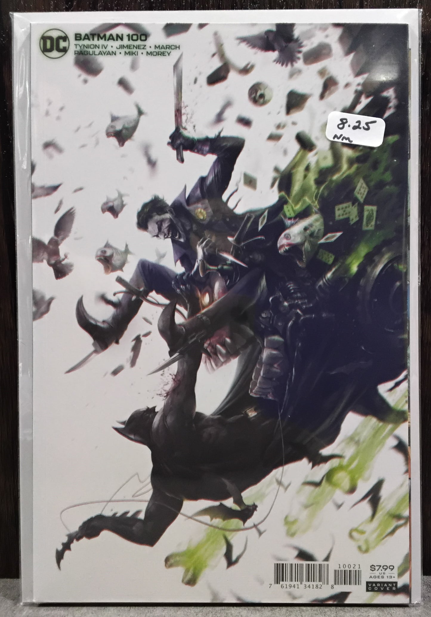 Batman (DC Rebirth) #100 Francesco Mattina Card Stock Variant Cover (Joker War)