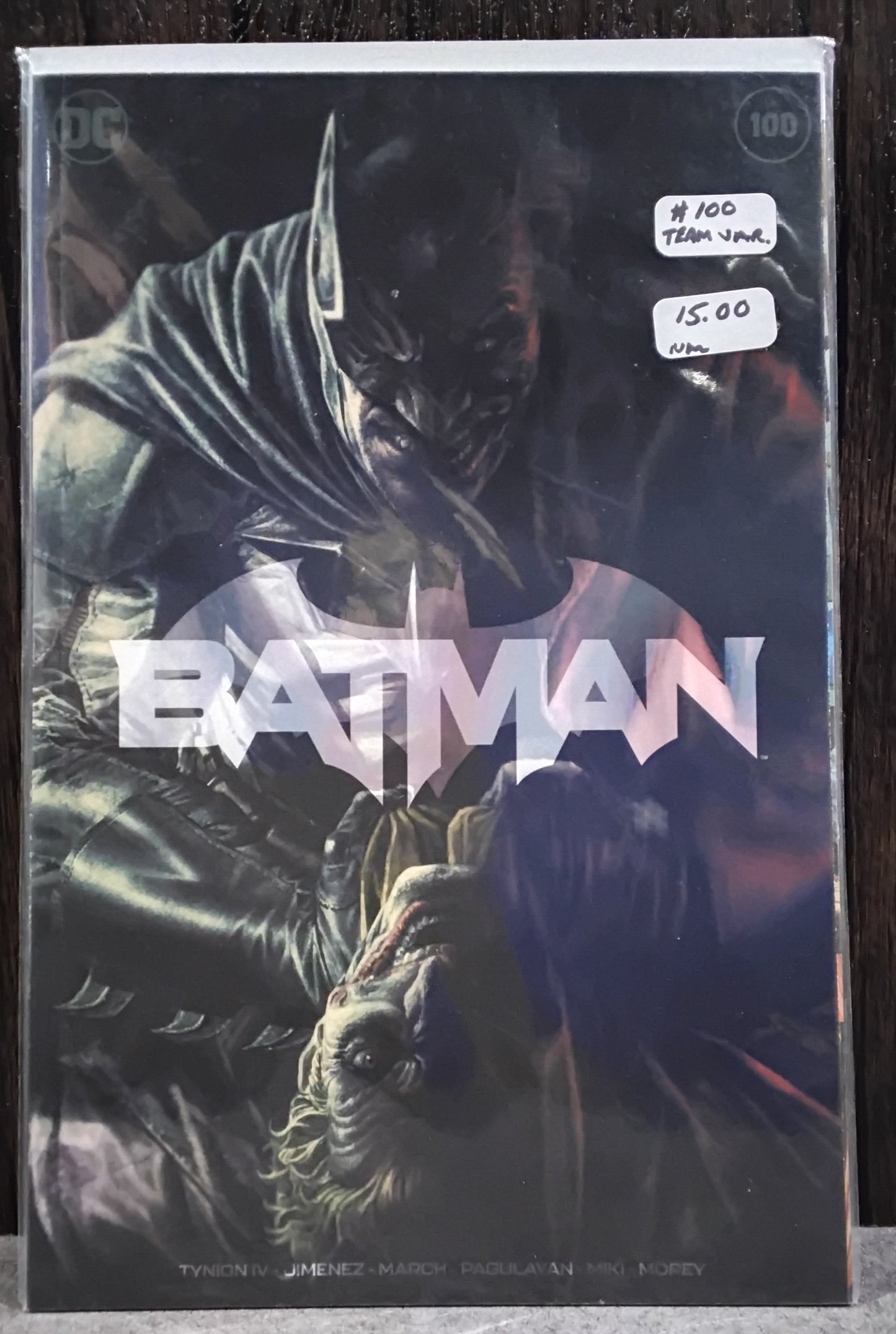 Batman (DC Rebirth) #100 Lee Bermejo Team Variant (Joker War)