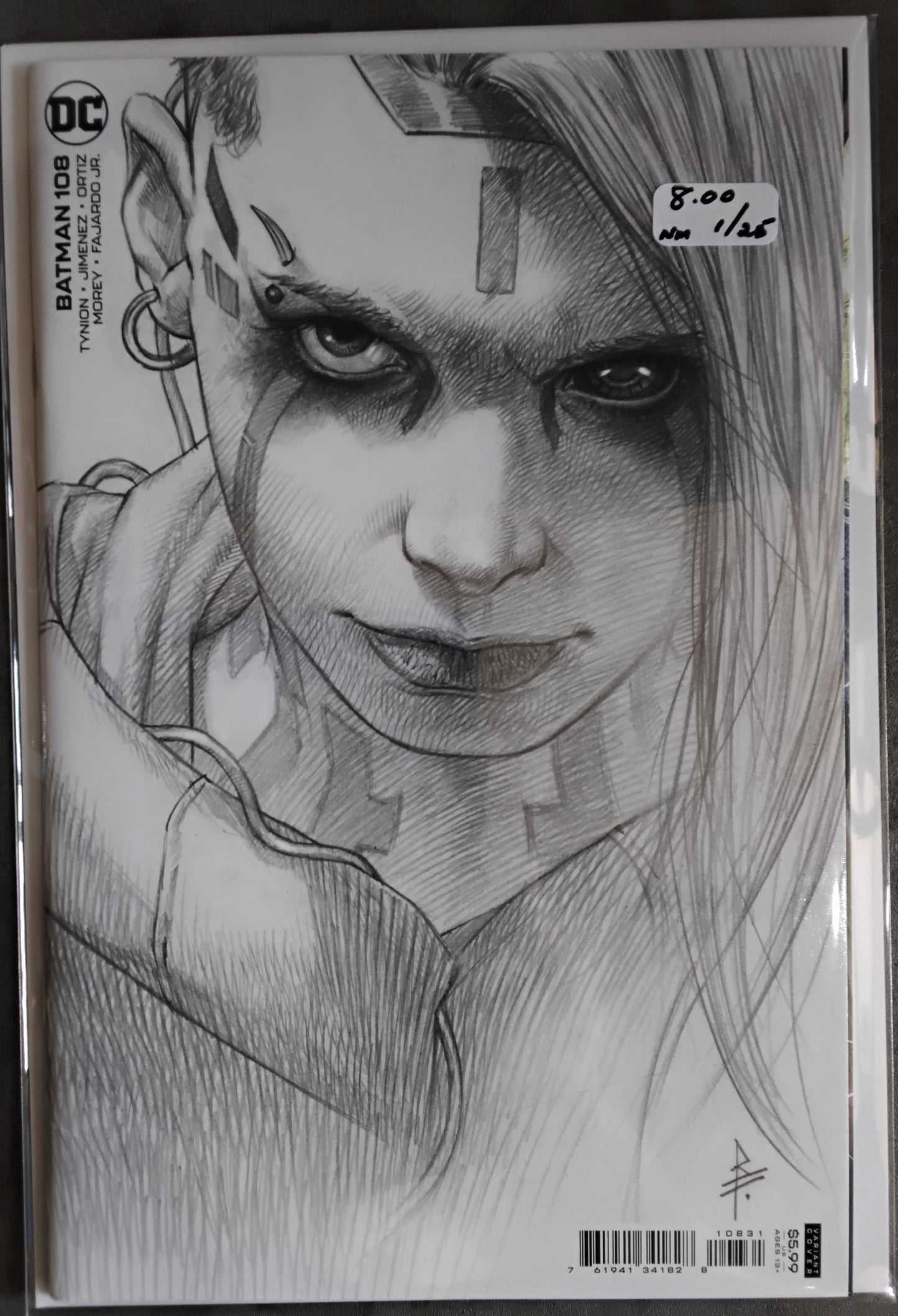 Batman (DC Rebirth) #108 Riccardo Federici 1:25 Incentive Variant Cover