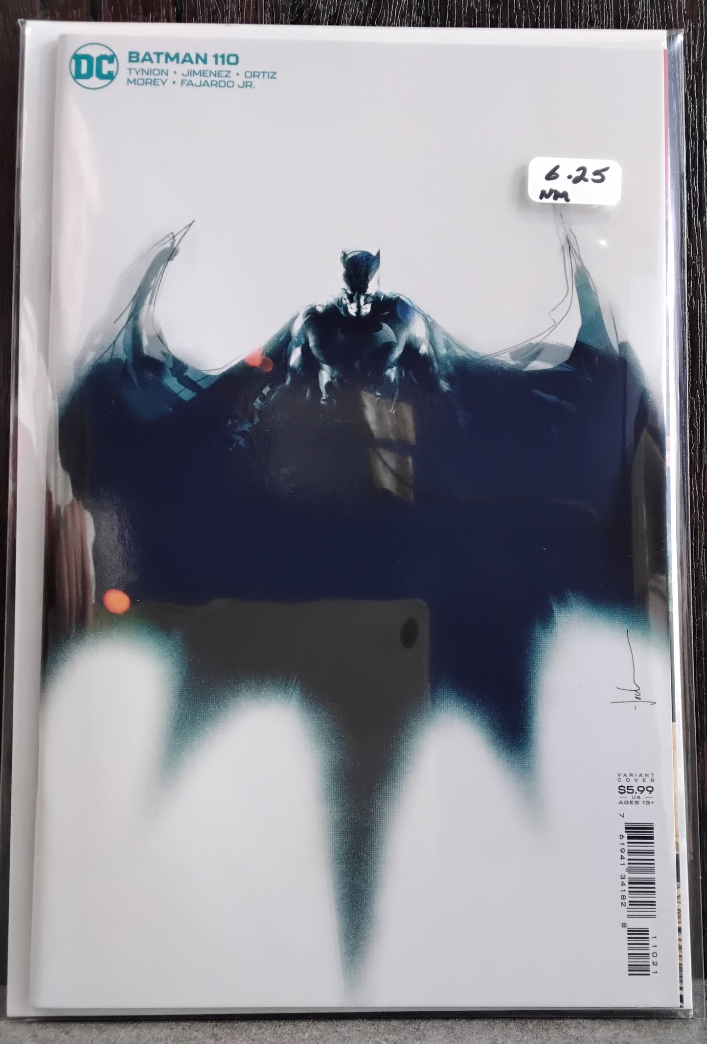 Batman (Rebirth) #110 Jock Card Stock Variant Cover