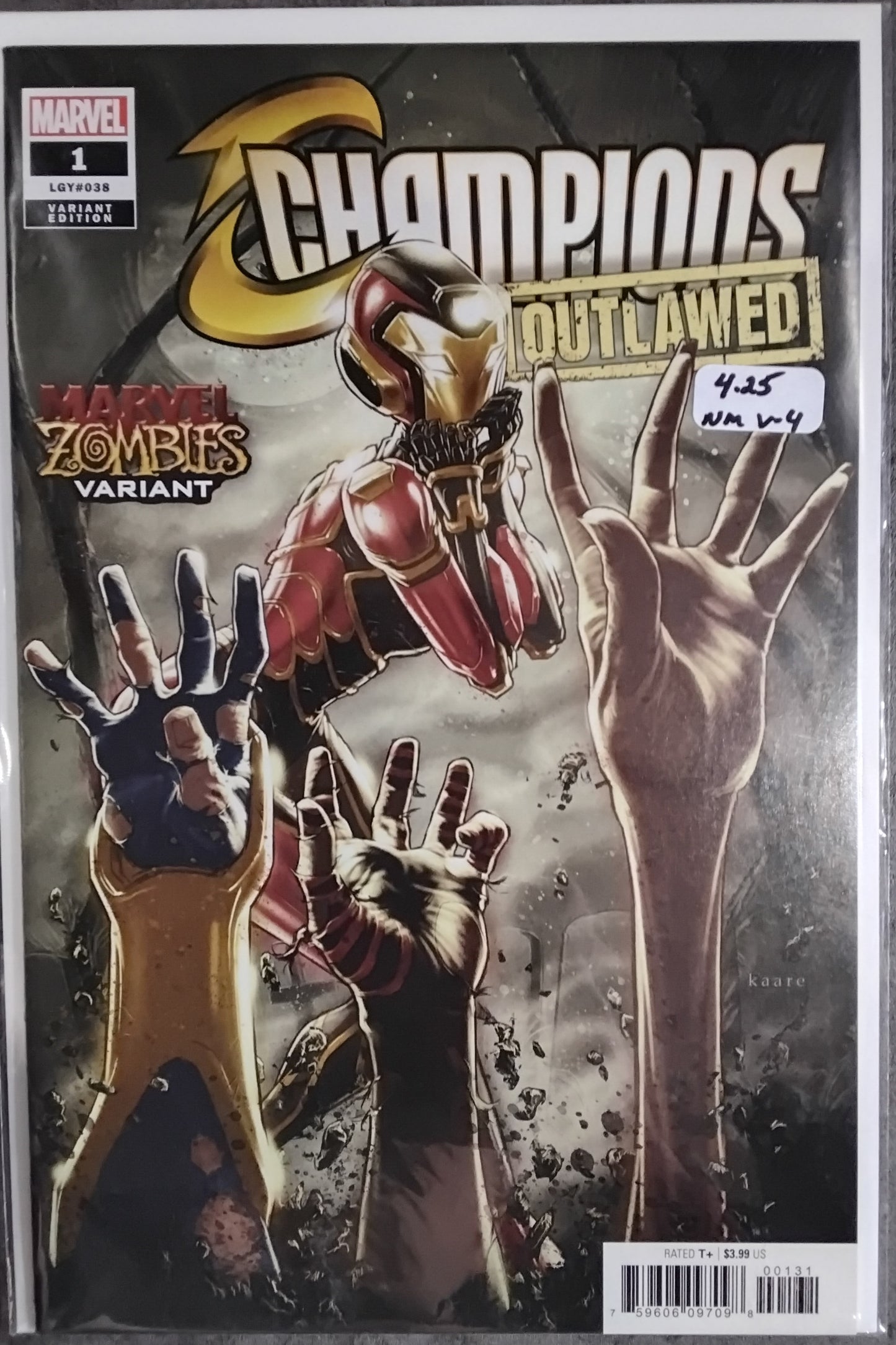 Champions Vol 4 #01 Kaare Andrews Marvel Zombies Variant Cover