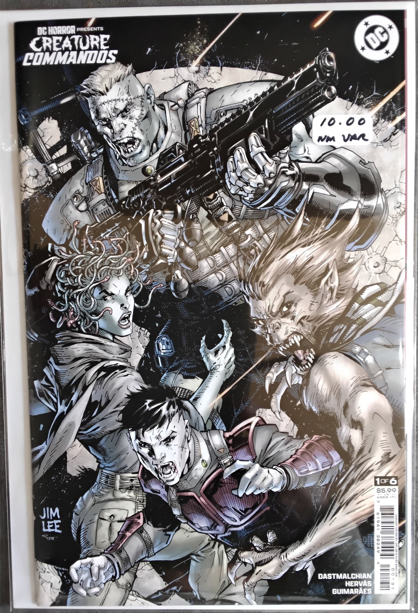 DC Horror Presents Creature Commandos #1 Jim Lee Card Stock Variant Cover