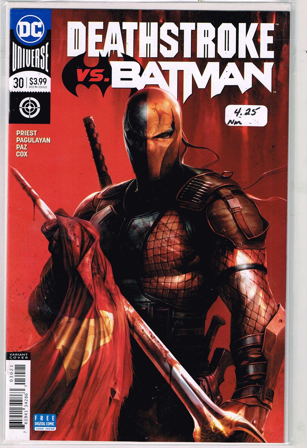 Deathstroke (Rebirth) #30 Francesco Mattina Variant Cover