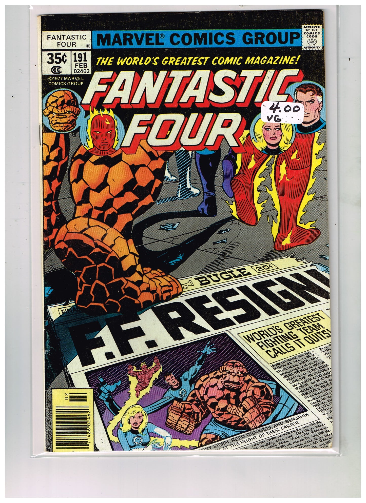 Fantastic Four Vol1 #191 Newsstand Edition