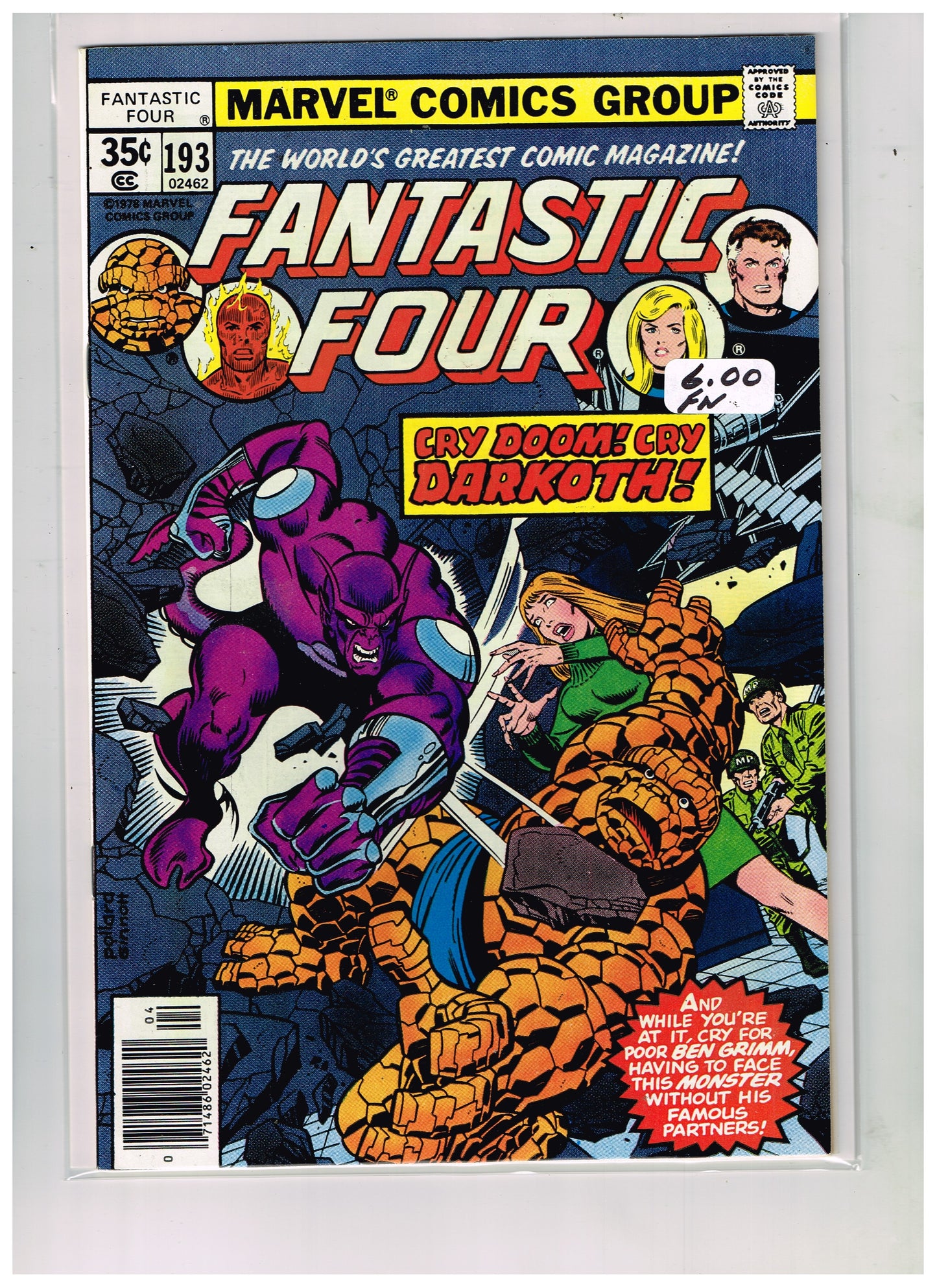 Fantastic Four Vol1 #193 Newsstand Edition