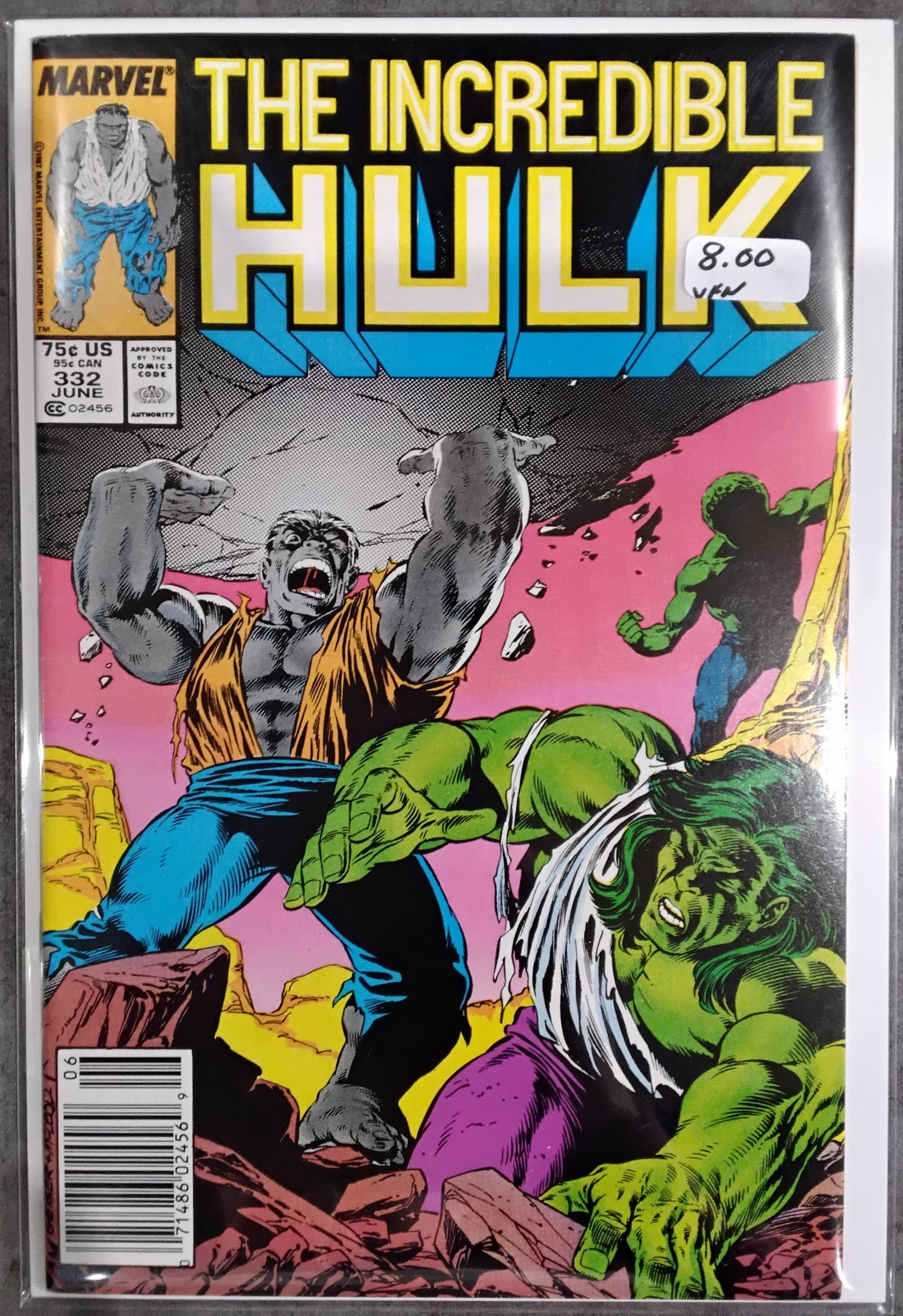 Incredible Hulk Vol 1 #332 Newsstand Edition