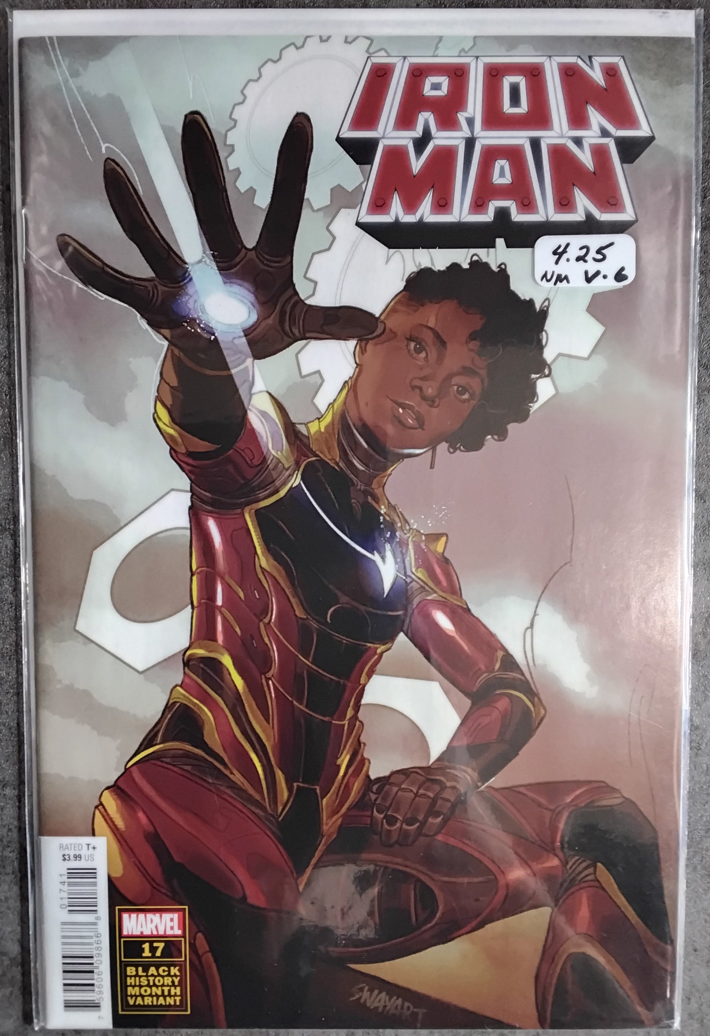 Iron Man Vol. 6 #17 Joshua Swaby "Sway" Black History Month Variant Cover