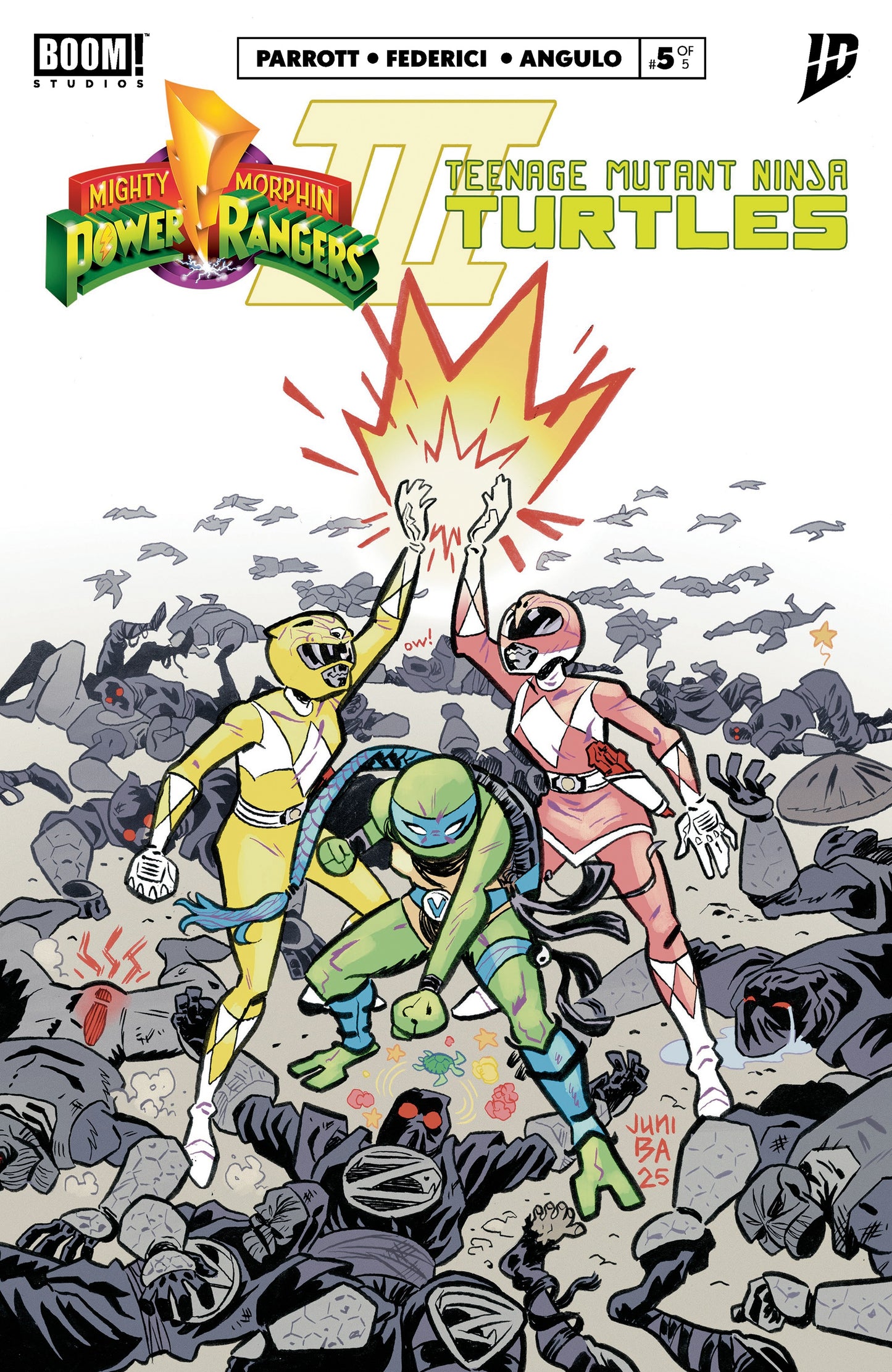 Mighty Morphin Power Rangers/Teenage Mutant Ninja Turtles III #5 Juni Ba Variant Cover