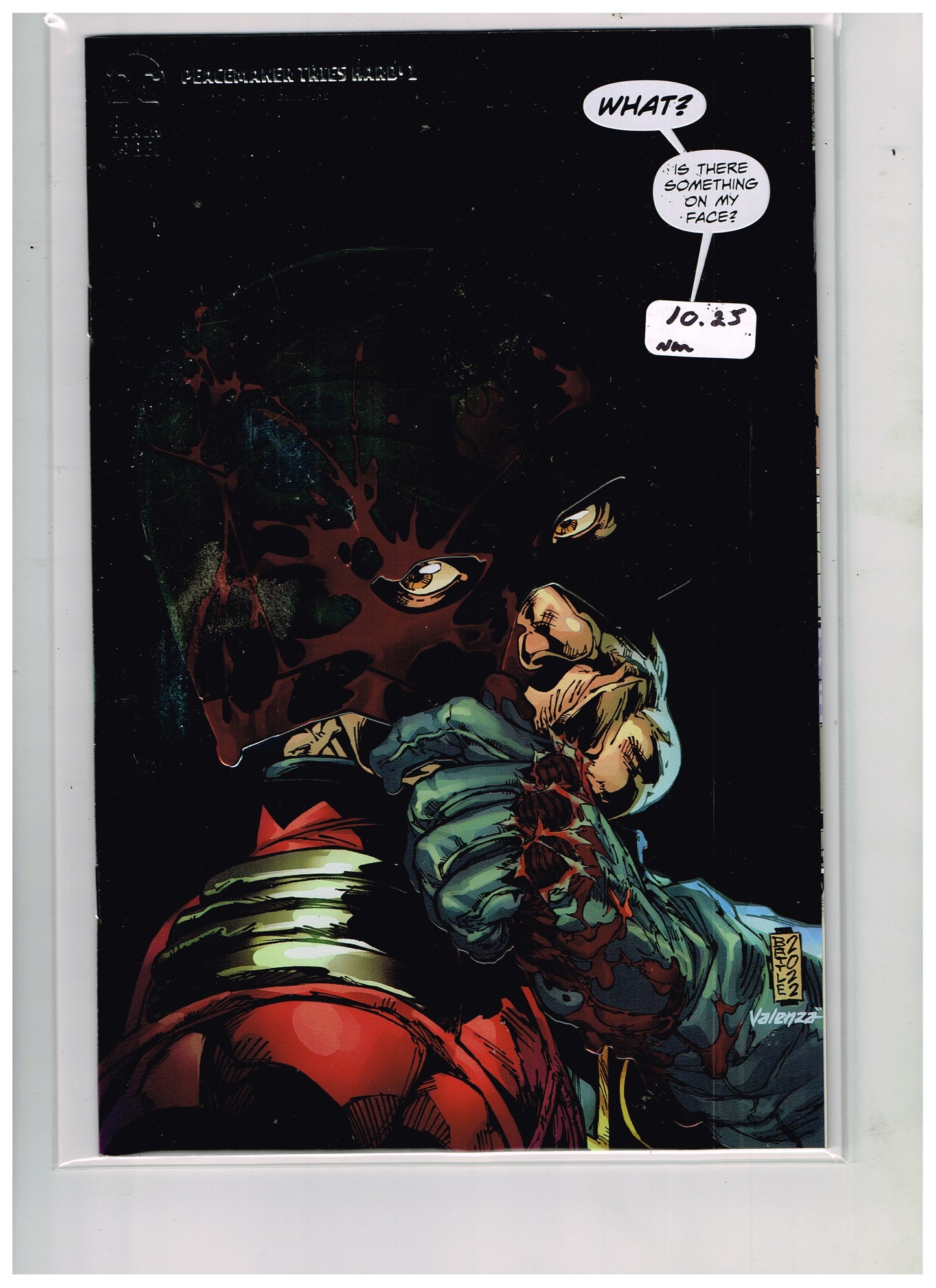 Peacemaker Tries Hard #1 Eric Battle Foil-Embossed Variant Cover