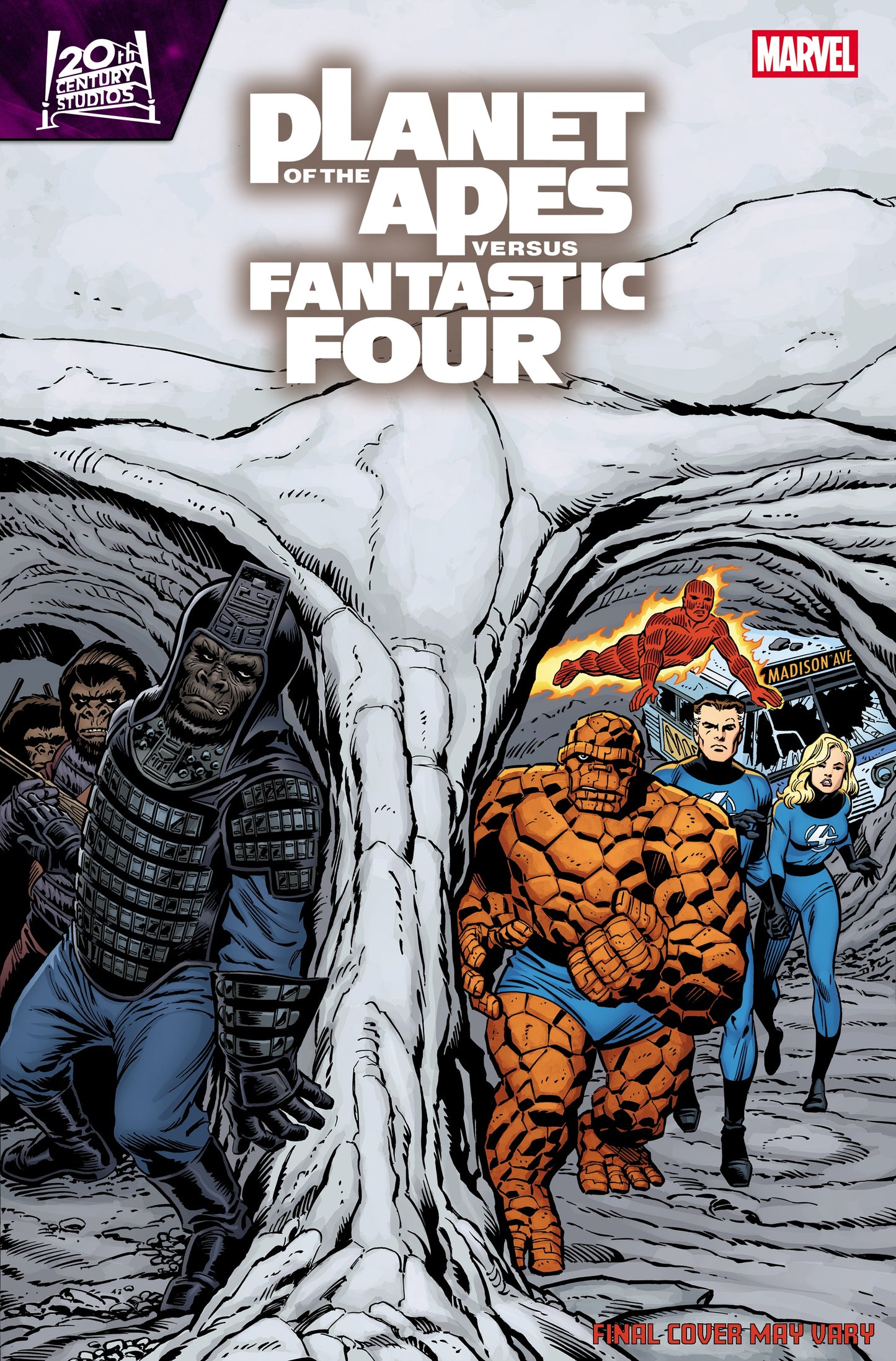PLANET OF THE APES VS. FANTASTIC FOUR #2 RON FRENZ HOMAGE VARIANT