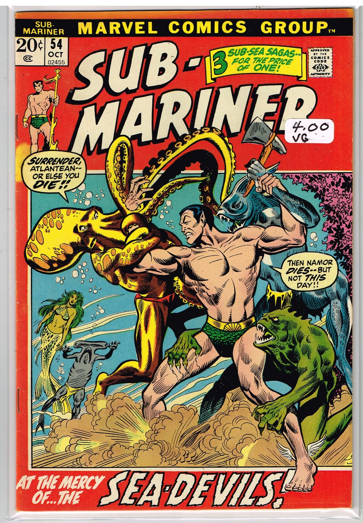 Sub-Mariner Vol 1 #54 (VG)
