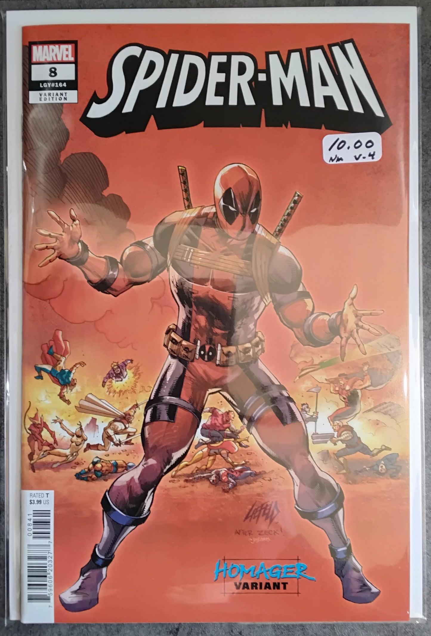 Spider-Man Vol 4 #08 Rob Liefeld Homage Variant Cover