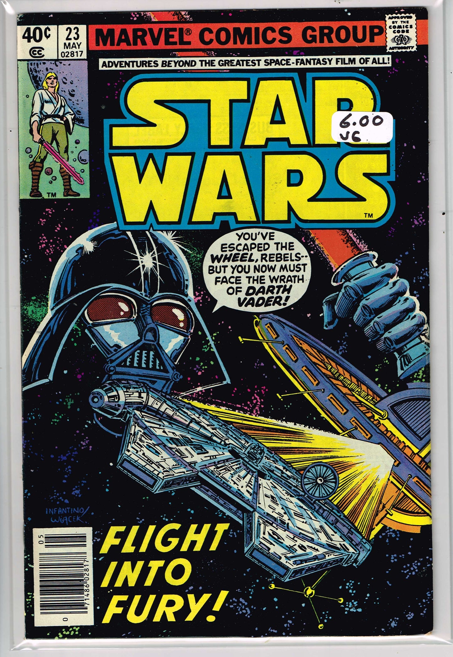 Star Wars Vol 1 #023 Newsstand Edition (VG)