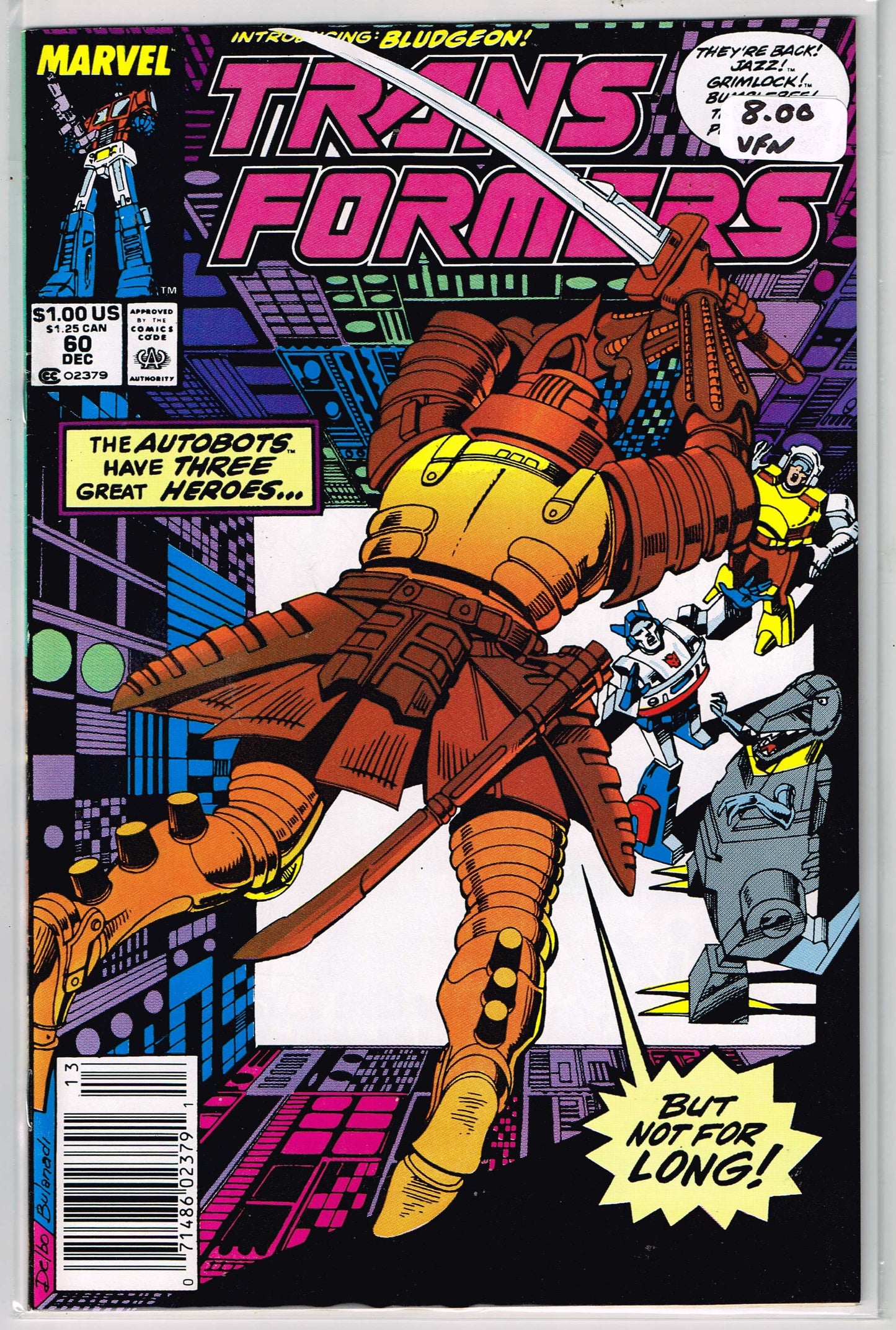 Transformers Vol 1 #60 Newsstand Edition (VF)