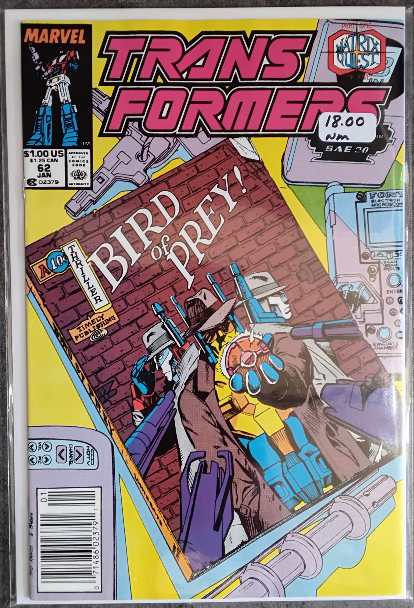 Transformers Vol 1 #62 Newsstand Edition (NM)