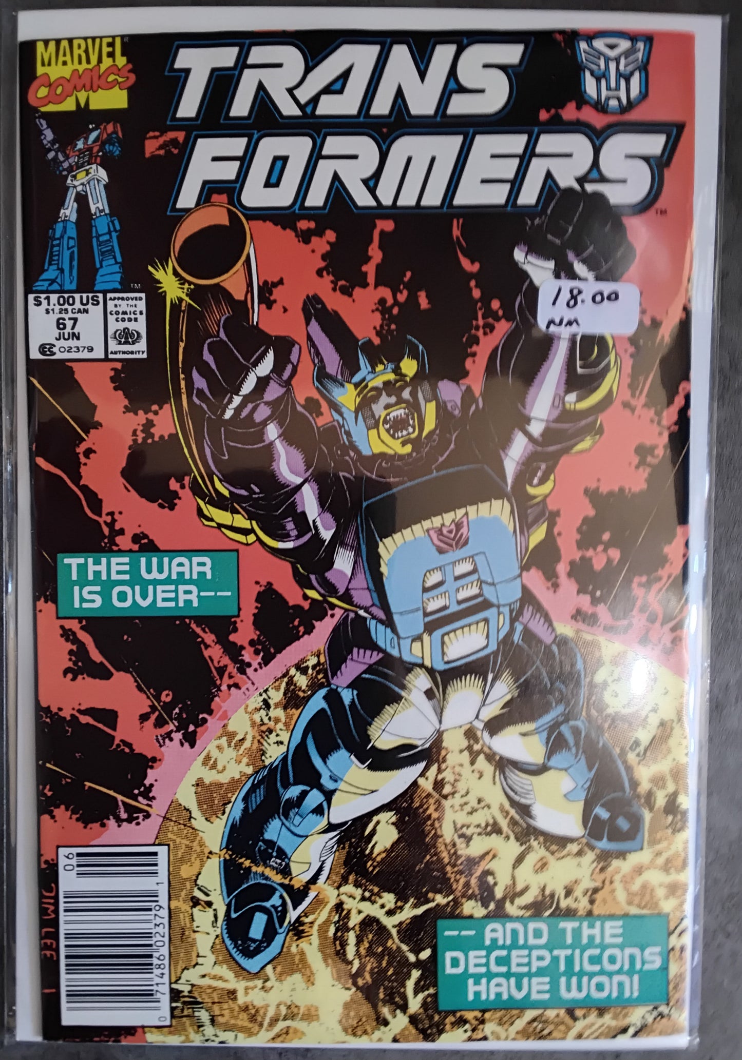 Transformers Vol 1 #67 Newsstand Edition (NM)
