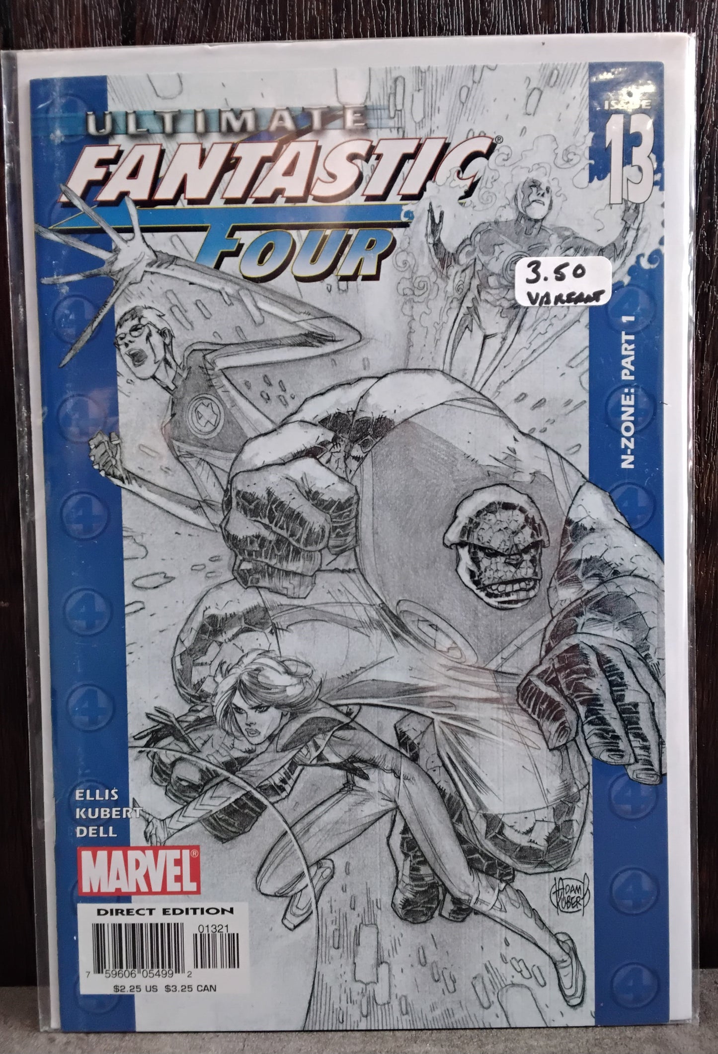 Ultimate Fantastic Four #13 Sketch Variant Cover