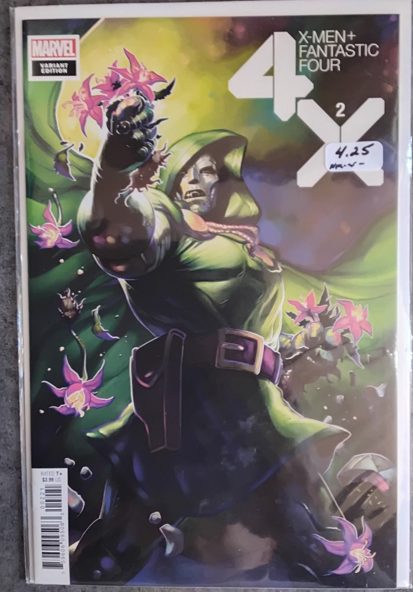 X-Men Fantastic Four #2 Meghan Hetrick Flowers Variant Cover