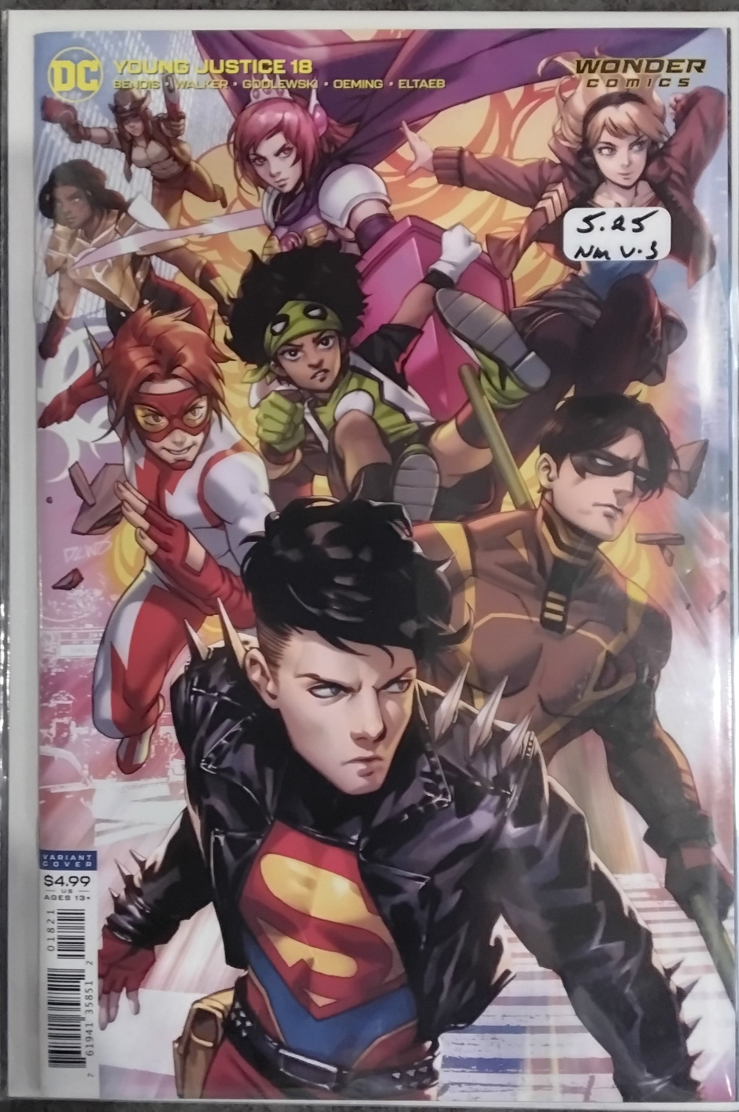 Young Justice Vol. 3 #18 Derrick Chew Card Stock Variant Cover