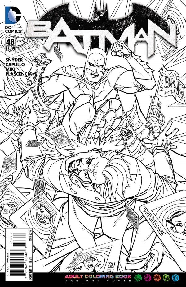 Batman (New 52) #48 Adult Coloring Book Variant