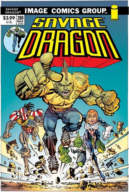 SAVAGE DRAGON #280 COVER B ERIK LARSEN 70S TRADE DRESS VARIANT (MR)