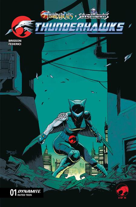 THUNDERCATS X SILVERHAWKS THUNDERHAWKS #1 COVER B DECLAN SHALVEY VARIANT