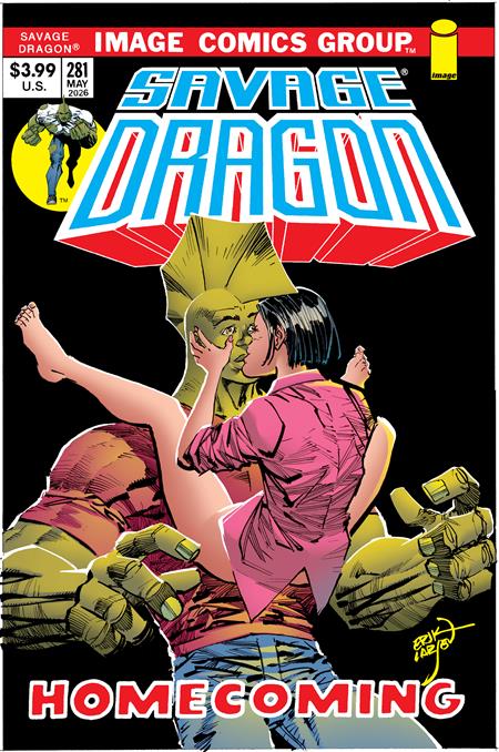 SAVAGE DRAGON #281 COVER B ERIK LARSEN 70S TRADE DRESS VARIANT (MR)