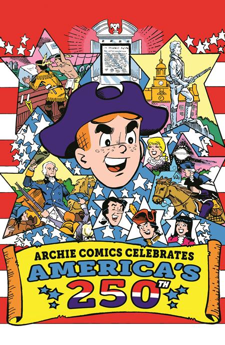 ARCHIE COMICS CELEBRATES AMERICAS 250TH (ONE SHOT) COVER B STAN GOLDBERG LIFE WITH ARCHIE RETRO FULL ART VARIANT
