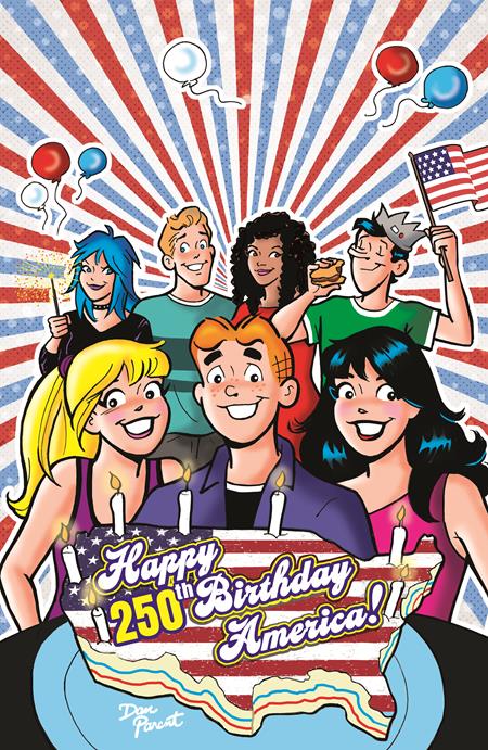 ARCHIE COMICS CELEBRATES AMERICAS 250TH (ONE SHOT) COVER D DAN PARENT FOIL FULL ART VARIANT