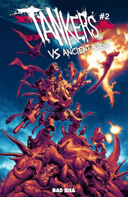TANKERS VS ANCIENT ALIENS #2 (OF 4) COVER B LEWIS LAROSA VARIANT