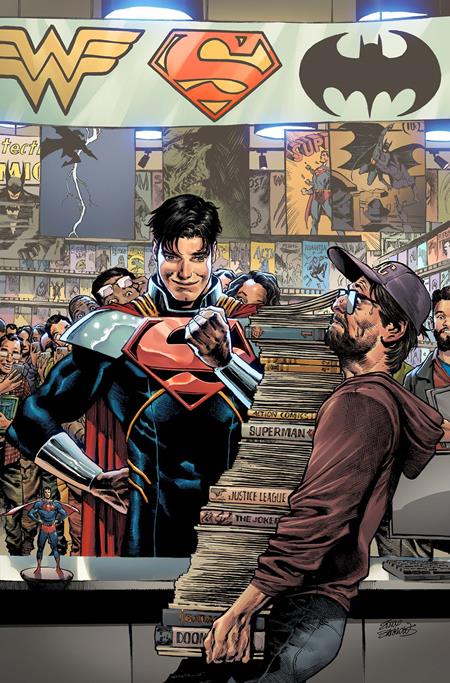 SUPERMAN #40 COVER D EDDY BARROWS CARD STOCK VARIANT
